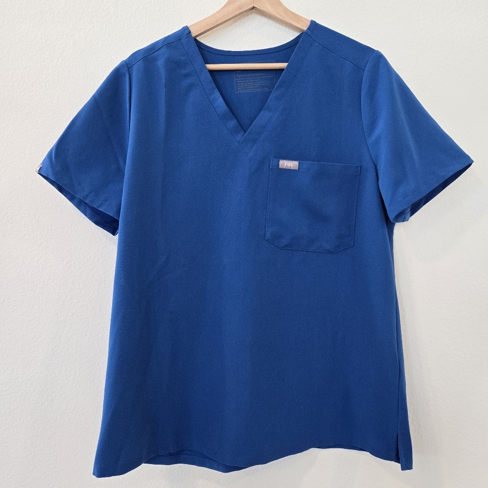 Figs Women’s Catarina Scrub Blue top‎ size large